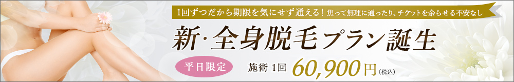 新全身脱毛プラン