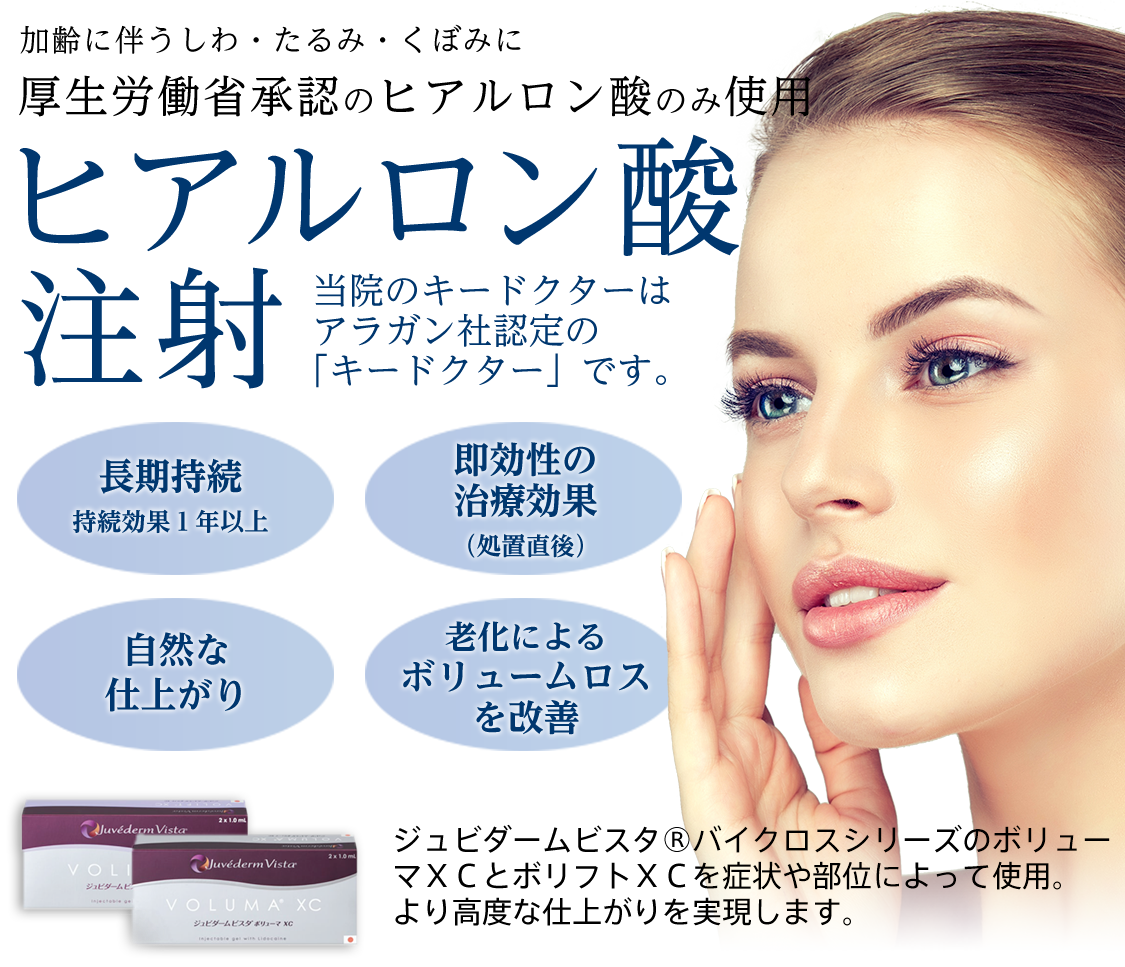 シワ・たるみ・くぼみに ヒアルロン酸注射 アラガン社のキードクターが当治療における講師Drとして指導