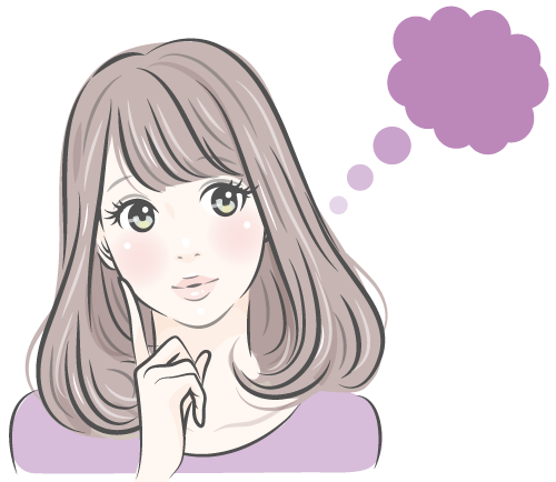 Vラインの形で悩む女性